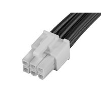 モレックス Molex コネクタ付リード線， コネクタ1極数:6， コネクタ1行数:2， 215327ー2061 1ロット(25個)（直送品）