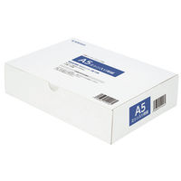 小林クリエイト 領収証用紙 A5ミシン目入り 白色 無地 1箱（500枚入）（わけあり品）