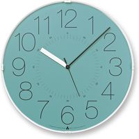 タカタレムノス Lemnos 掛け時計 カラ 直径320×奥行50ｍｍ ブルー AWA21-01 BL 1個（取寄品）