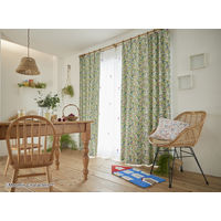 スミノエ MOOMIN ムーミン 遮光カーテン コバナ 1000×1350mm グリーン 1枚（直送品）