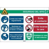 日本ブレイディ Safety Sign COVIDー19 General Info 306821 1個（直送品）