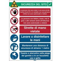 日本ブレイディ Safety Sign COVIDー19ーReception Italian 306810 1個（直送品）