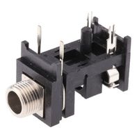 Switchcraft (スイッチクラフト)， フォーンコネクタ 6.35 mm PCBマウント モノ RA49C-12A 1個（直送品）