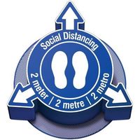 日本ブレイディ 3D Safety Sign ー COVIDー19 Social Dista 307917 1個（直送品）