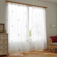 スミノエ MOOMIN セミオーダー レースカーテン アンブレラ 2400×2090mm ホワイト １セット(2枚入)（直送品）