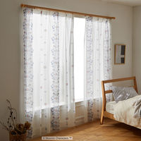 スミノエ MOOMIN セミオーダー レースカーテン フォークライン 1000×2340mm ホワイト １セット(2枚入)（直送品）