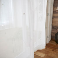 スミノエ MOOMIN セミオーダー レースカーテン タケウマボイル 1400×1090mm ホワイト １セット(2枚入)（直送品）