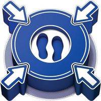 日本ブレイディ 3D Safety Sign ー COVIDー19 Stand Here 307912 1個（直送品）