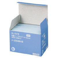 コクヨ（KOKUYO） タックメモ お徳用 ふせん 74×12.5 青 メ-2004N-B 1セット（8000枚：2000枚×4箱）（直送品）