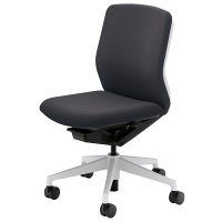 【組立設置込】内田洋行 UCHIDA（ウチダ） KRENE クレネチェア 肘なし ダークグレイ ホワイトシェル KRA-100WC 1脚（3梱包）（直送品）