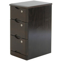 【軒先渡し】ヤマソロ タモシリーズ タモチェスト 幅320mm 3段 ダークブラウン 幅320×奥行423×高さ625mm 1台（直送品）