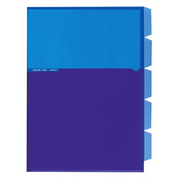 コクヨ（KOKUYO） 5インデックスホルダーA4<カラータグ> ブルー CTフ-C750B 1セット（25冊入）（直送品）