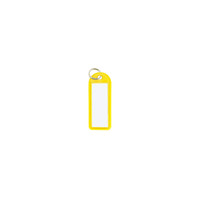 コクヨ（KOKUYO） 名札関連 ソフトキーホルダー型名札 黄 カード寸法42×17mm ナフ-225Y 1セット（50個入）（直送品）