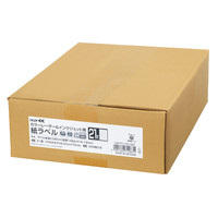 コクヨ（KOKUYO） カラーレーザー&インクジェット用 紙ラベル<K2>21面カット500枚入り K2KPC-V21-500 1箱（500シート入）（直送品）