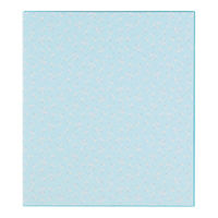 カラー色紙 二つ折り 花柄 ブルー 33147006 1セット（2枚） デザインフィル（直送品）