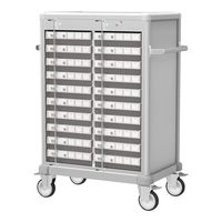 アズワン 与薬カート20床用(与薬トレー付) MC-L2DC20P-8 1台 8-572-01（直送品）