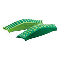 アズワン ウェイブバランス平均台 グリーン 8本入 93367 65-5724-04 1セット(8本)（直送品）