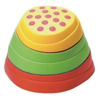 【美品】WePlay レインボーリバーストーン ストーンバランス Weplay レインボーリバーストーン バランスストーン 6個組 知育