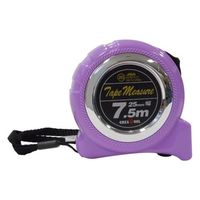 アークランズ ロック付きメジャー(JIS付) 7.5m×25mm バイオレット 478138643 1個 62-9941-16（直送品）