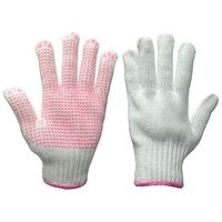 富士手袋工業 レディすべり止手袋 女性用すべり止軍手 白 5双入×10袋 72 1箱(50双) 62-6085-32（直送品）