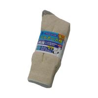 富士手袋工業 純綿軍足 先丸 5足組 22 1組(5足) 65-0547-74（直送品）