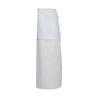 船橋 ヒモイランWガードエプロン ホワイト×グリーン L AF-850 WHxGR 1枚 67-4716-18（直送品）