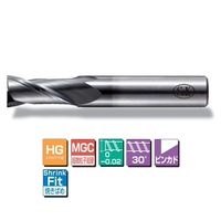 三興製作所 HGコーティング超硬NewVictory2枚刃エンドミル HGGCNV2T 3 HG-GCNV2T 3.0 1セット(2本)（直送品）