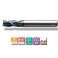 三興製作所 S(TiCN)コーティングステンレス加工用エンドミル(3枚刃&4枚刃) SーSUSα 5 S-SUSa 5.0 1本（直送品）
