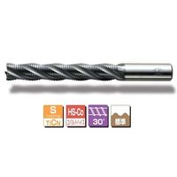 三興製作所 S(TiCN)コーティングαニックエンドミル(ロング刃)(4枚刃&6枚刃) SーαL 30X200 S-aL 1本（直送品）