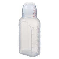 エムアイケミカル 投薬瓶ハイオール　凸凹目盛り（未滅菌）赤線目盛り薬杯付