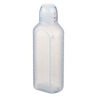 エムアイケミカル 投薬瓶ハイオール 200mL 凸凹目盛り（未滅菌）赤線目盛り薬杯付  24809703 200CC（100本入） 1箱（直送品）