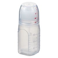 エムアイケミカル 投薬瓶ハイオール　凸凹目盛り（未滅菌）赤線目盛り薬杯付