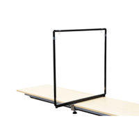 不二ライトメタル 飛沫ガード(クランプ)ブラック 24977302 3FL-CLAMP-B60(3マイイリ) 1組(3枚)（直送品）