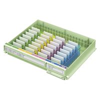 河淳 与薬コンテナNワイド N与薬カートワイド用 25226901 KAWAJUN MCN054YG(イエローグリーン) 1個（直送品）