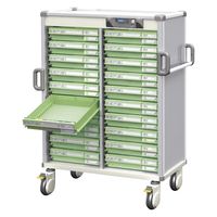 河淳 Nカート与薬ワイド 2列10段 25226808KAWAJUN MCR385HT(ホワイト) 1台 25226808（直送品）