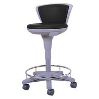 松吉医科器械 マツヨシ ナースチェア 21601000 ブラック MY-N3210 1台（直送品）