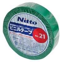 日東電工 ビニールテープ 24722102 NO.21(ミドリ)19MMX20M 1巻（直送品）