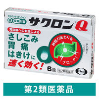 サクロンQ 6錠 エーザイ 胃痛 腹痛 はきけ【第2類医薬品】