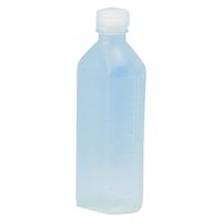 サンケミカル サンケミ 1型投薬瓶 200mL 凸凹目盛り 25282604 キャップ色：白 10005（200CC）100ホン 1箱（100入）（直送品）