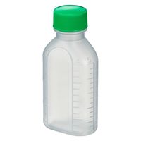 エムアイケミカル 投薬瓶PPB 60mL 凸凹目盛り（滅菌済）少数包装 08285027 キャップ色:緑 60CC（15本入り）1箱（直送品）