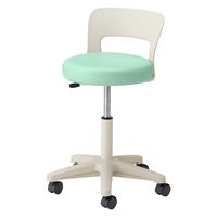 松吉医科器械 マツヨシ ナースチェア(ハイタイプ) 背付 25256500 ミントグリーン MY-N3260R(セツキ) 1台（直送品）