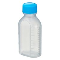 エムアイケミカル 投薬瓶PPB 60mL 凸凹目盛り（滅菌済）少数包装 08285027 キャップ色:青 60CC（15本入り）1箱（直送品）