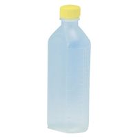 サンケミカル サンケミ 1型投薬瓶 200mL 凸凹目盛り 25282604 キャップ色：黄 10005（200CC）100ホン 1箱（100入）（直送品）