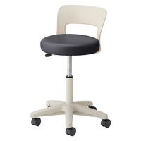 松吉医科器械 マツヨシ ナースチェア(ハイタイプ) 背付 25256500 ブラック MY-N3260R(セツキ) 1台（直送品）