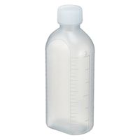 エムアイケミカル 投薬瓶PPB 150mL 凸凹目盛り（滅菌済）少数包装 08285029 キャップ色:白PE 150CC（5本入り）1箱（直送品）
