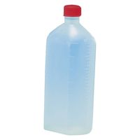 サンケミカル サンケミ 1型投薬瓶 500mL 凸凹目盛り 25282606 キャップ色：赤 10008（500CC）50ホン 1箱（50入）（直送品）