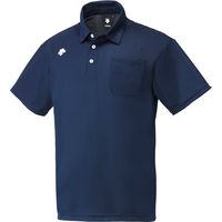 DESCENTE(デサント) シャツ メンズ ポロシャツ（ポケット付） XA Ｕネイビー×ホワイト DTM4601B 1セット(1枚入)（直送品）