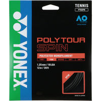 Yonex(ヨネックス) テニス ガツト・ラバー 硬式テニス用ガット ポリツアースピン ブラック PTGSPN 1個（直送品）