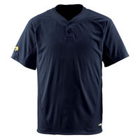 DESCENTE(デサント) 半袖T シャツ 野球 ベースボールシャツ M ブラック DB201 1セット(1枚入×2)（直送品）