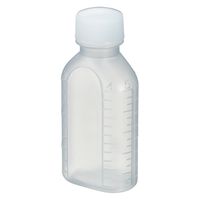 エムアイケミカル 投薬瓶PPB 60mL 凸凹目盛り（滅菌済）少数包装 08285027 キャップ色:白PE 60CC（15本入り）1箱（直送品）